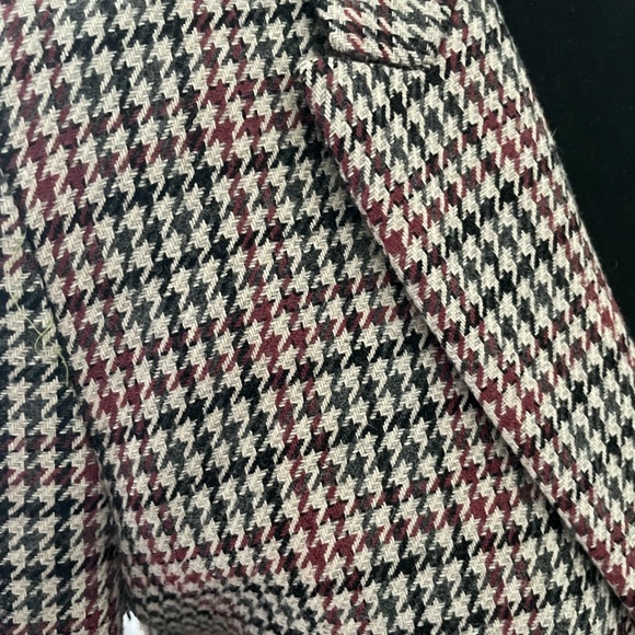 H&M/EUC Jacket Blazer Tartan Wool Blend - Picture 7 of 10